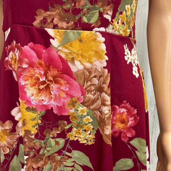 B. Darlin Floral Lace-Up Back Dress - Picture 3 of 10